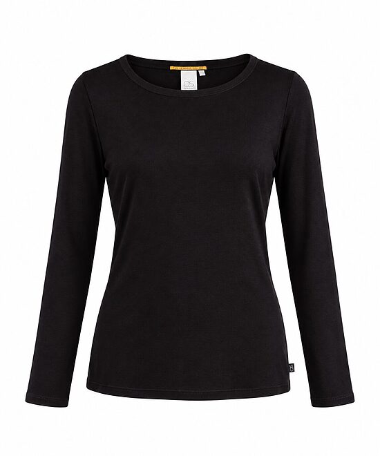 QS by s.Oliver women's black long-sleeve top